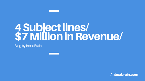 4 Email Subject Lines That Landed $7 Million In Revenue inboxbrain email automation